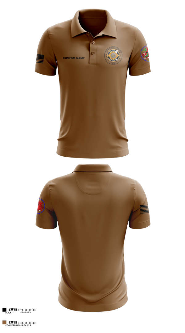 Short Sleeve Performance Polo, 93rd Finance Battalion, National Guard, Teamtime, Team time, sublimation, custom sports apparel, team uniforms, spirit wear, spiritwear, sports uniforms, custom shirts, team store, custom team store, fundraiser sports, apparel fundraiser