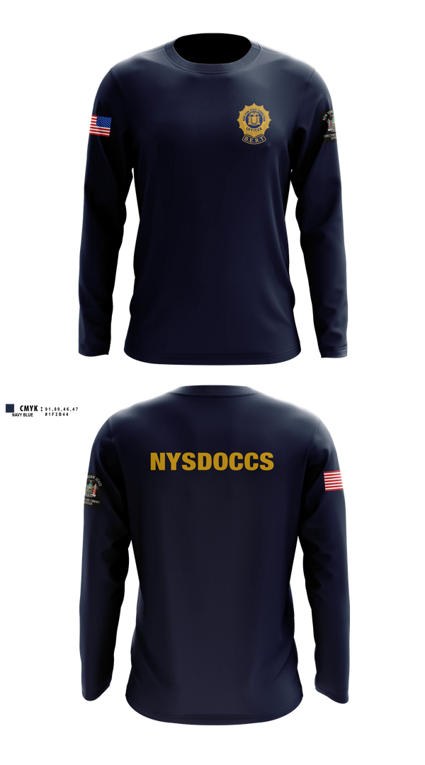 Long Sleeve Performance Shirt, NYSDOCCS, Police, Teamtime, Team time, sublimation, custom sports apparel, team uniforms, spirit wear, spiritwear, sports uniforms, custom shirts, team store, custom team store, fundraiser sports, apparel fundraiser