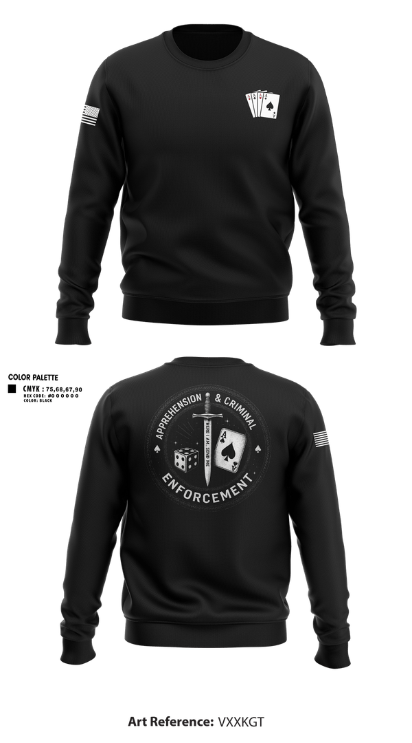 Crew Neck Sweatshirt, ACE, Police, Teamtime, Team time, sublimation, custom sports apparel, team uniforms, spirit wear, spiritwear, sports uniforms, custom shirts, team store, custom team store, fundraiser sports, apparel fundraiser