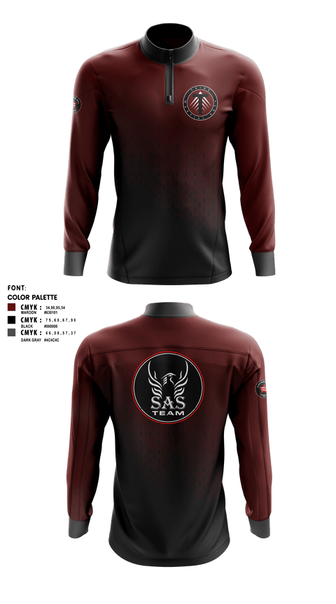 Quarter Zip Jacket, TRIBE, Wrestling, Teamtime, Team time, sublimation, custom sports apparel, team uniforms, spirit wear, spiritwear, sports uniforms, custom shirts, team store, custom team store, fundraiser sports, apparel fundraiser