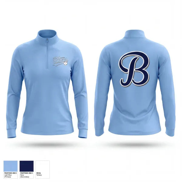 Quarter Zip Jacket, South Coast Blues, Baseball, Teamtime, Team time, sublimation, custom sports apparel, team uniforms, spirit wear, spiritwear, sports uniforms, custom shirts, team store, custom team store, fundraiser sports, apparel fundraiser