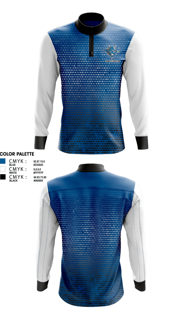 Quarter Zip Jacket, Evansville Wrestling, Wrestling, Teamtime, Team time, sublimation, custom sports apparel, team uniforms, spirit wear, spiritwear, sports uniforms, custom shirts, team store, custom team store, fundraiser sports, apparel fundraiser