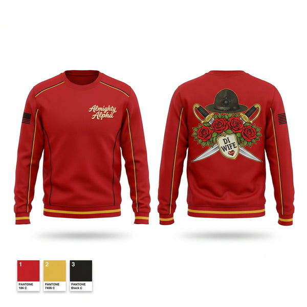 Crew Neck Sweatshirt, Alpha company, Marines, Teamtime, Team time, sublimation, custom sports apparel, team uniforms, spirit wear, spiritwear, sports uniforms, custom shirts, team store, custom team store, fundraiser sports, apparel fundraiser