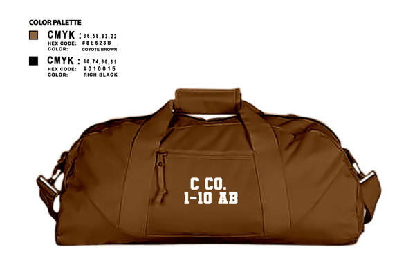 Duffle Bag, C Co. 1-10 AB, , Teamtime, Team time, sublimation, custom sports apparel, team uniforms, spirit wear, spiritwear, sports uniforms, custom shirts, team store, custom team store, fundraiser sports, apparel fundraiser
