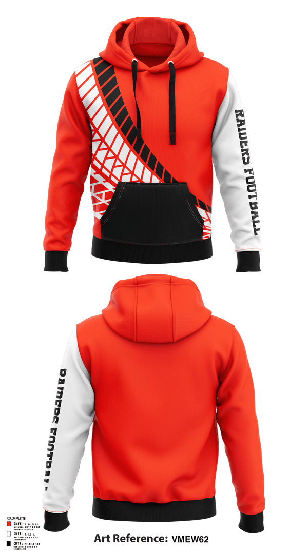 Hoodie, Raiders, Football, Teamtime, Team time, sublimation, custom sports apparel, team uniforms, spirit wear, spiritwear, sports uniforms, custom shirts, team store, custom team store, fundraiser sports, apparel fundraiser