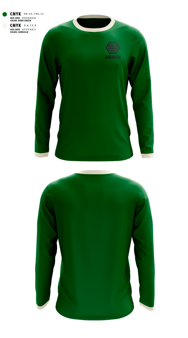 Long Sleeve Shooting Shirt, Green fn, Men's Basketball, Teamtime, Team time, sublimation, custom sports apparel, team uniforms, spirit wear, spiritwear, sports uniforms, custom shirts, team store, custom team store, fundraiser sports, apparel fundraiser