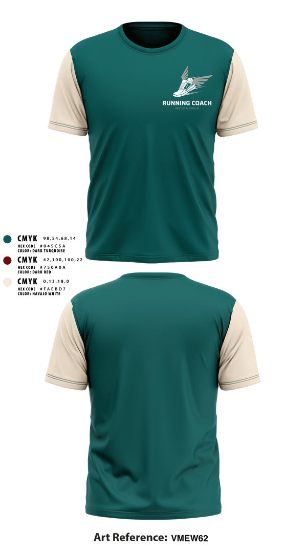 Short Sleeve Performance Shirt, Flores Running Club, Track & Field, Teamtime, Team time, sublimation, custom sports apparel, team uniforms, spirit wear, spiritwear, sports uniforms, custom shirts, team store, custom team store, fundraiser sports, apparel fundraiser