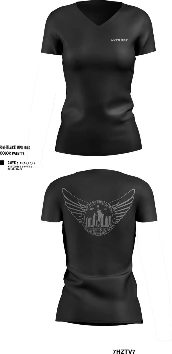 Womens Short Sleeve Vneck Shirt, NYFO SRT, , Teamtime, Team time, sublimation, custom sports apparel, team uniforms, spirit wear, spiritwear, sports uniforms, custom shirts, team store, custom team store, fundraiser sports, apparel fundraiser