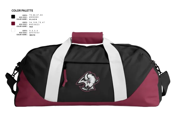 Duffle Bag, Rawlins County Senior High School, Spirit Store, Teamtime, Team time, sublimation, custom sports apparel, team uniforms, spirit wear, spiritwear, sports uniforms, custom shirts, team store, custom team store, fundraiser sports, apparel fundraiser