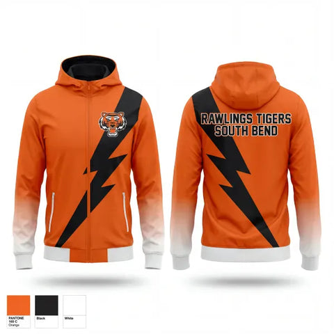 Windbreaker, Rawlings Tigers South Bend, Baseball, Teamtime, Team time, sublimation, custom sports apparel, team uniforms, spirit wear, spiritwear, sports uniforms, custom shirts, team store, custom team store, fundraiser sports, apparel fundraiser