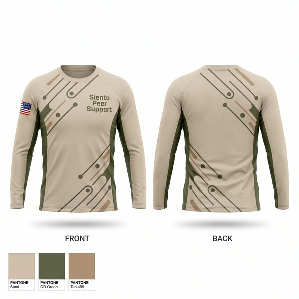 Long Sleeve Performance Shirt, Siento Peer Support, Fire Department, Teamtime, Team time, sublimation, custom sports apparel, team uniforms, spirit wear, spiritwear, sports uniforms, custom shirts, team store, custom team store, fundraiser sports, apparel fundraiser