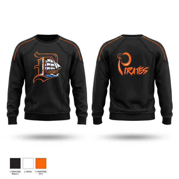 Crew Neck Sweatshirt, A.C. DAVIS PIRATES, , Teamtime, Team time, sublimation, custom sports apparel, team uniforms, spirit wear, spiritwear, sports uniforms, custom shirts, team store, custom team store, fundraiser sports, apparel fundraiser