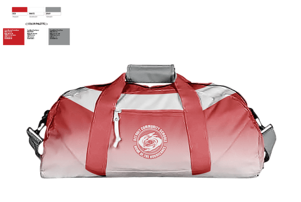 Duffle Bag, Detroit Community High School Volleyball, Men's Volleyball, Teamtime, Team time, sublimation, custom sports apparel, team uniforms, spirit wear, spiritwear, sports uniforms, custom shirts, team store, custom team store, fundraiser sports, apparel fundraiser