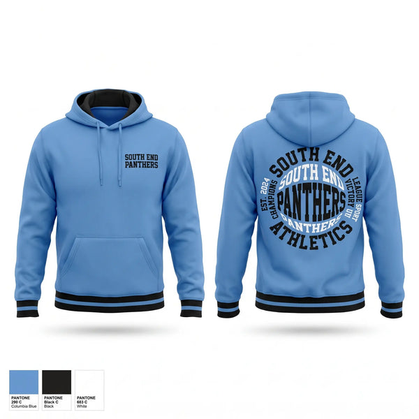 Hoodie, South End Panthers, Baseball, Teamtime, Team time, sublimation, custom sports apparel, team uniforms, spirit wear, spiritwear, sports uniforms, custom shirts, team store, custom team store, fundraiser sports, apparel fundraiser