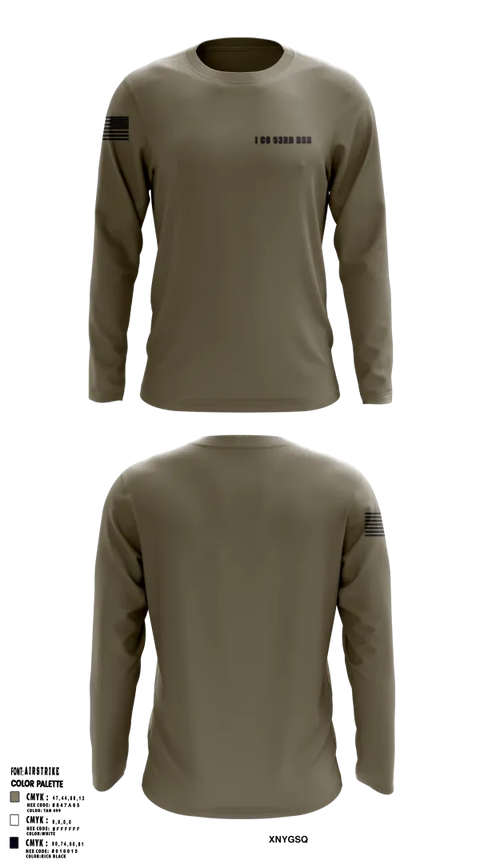 Long Sleeve Performance Shirt, I Co 53rd BSB, National Guard, Teamtime, Team time, sublimation, custom sports apparel, team uniforms, spirit wear, spiritwear, sports uniforms, custom shirts, team store, custom team store, fundraiser sports, apparel fundraiser