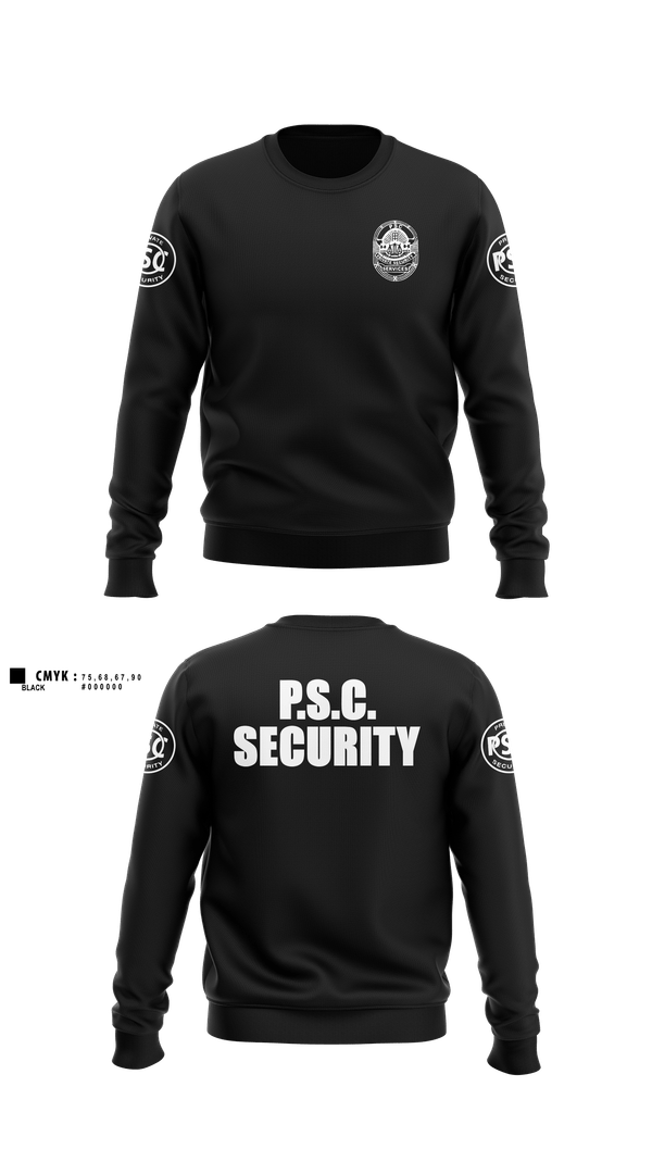 Crew Neck Sweatshirt, Security, Police, Teamtime, Team time, sublimation, custom sports apparel, team uniforms, spirit wear, spiritwear, sports uniforms, custom shirts, team store, custom team store, fundraiser sports, apparel fundraiser