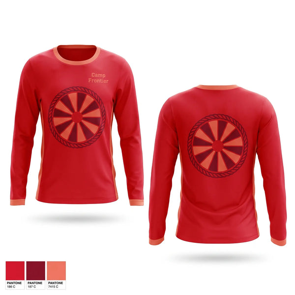 Long Sleeve Performance Shirt, Camp Frontier, Swimming, Teamtime, Team time, sublimation, custom sports apparel, team uniforms, spirit wear, spiritwear, sports uniforms, custom shirts, team store, custom team store, fundraiser sports, apparel fundraiser