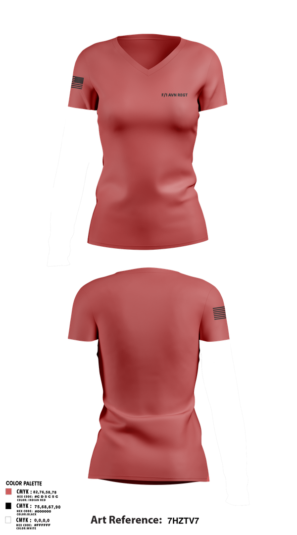 Womens Short Sleeve Vneck Shirt, F/1 AVN REGT, , Teamtime, Team time, sublimation, custom sports apparel, team uniforms, spirit wear, spiritwear, sports uniforms, custom shirts, team store, custom team store, fundraiser sports, apparel fundraiser