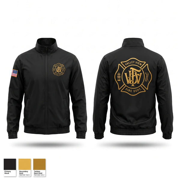 Windbreaker, Valley View Fire Department, Fire Department, Teamtime, Team time, sublimation, custom sports apparel, team uniforms, spirit wear, spiritwear, sports uniforms, custom shirts, team store, custom team store, fundraiser sports, apparel fundraiser