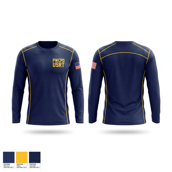 Long Sleeve Performance Shirt, PWCPD USRT, Police, Teamtime, Team time, sublimation, custom sports apparel, team uniforms, spirit wear, spiritwear, sports uniforms, custom shirts, team store, custom team store, fundraiser sports, apparel fundraiser