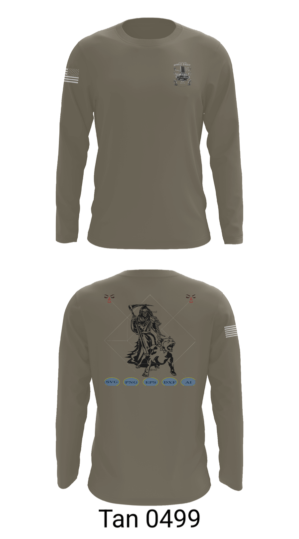 Long Sleeve Performance Shirt, 204th MDP, Army, Teamtime, Team time, sublimation, custom sports apparel, team uniforms, spirit wear, spiritwear, sports uniforms, custom shirts, team store, custom team store, fundraiser sports, apparel fundraiser