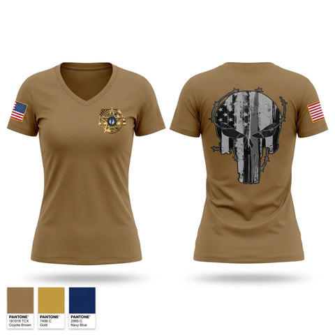 Womens Short Sleeve Vneck Shirt, Ashe County Sheriff, Police, Teamtime, Team time, sublimation, custom sports apparel, team uniforms, spirit wear, spiritwear, sports uniforms, custom shirts, team store, custom team store, fundraiser sports, apparel fundraiser