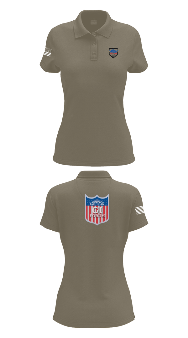 Womens Short Sleeve Performance Polo, Agif board, Army, Teamtime, Team time, sublimation, custom sports apparel, team uniforms, spirit wear, spiritwear, sports uniforms, custom shirts, team store, custom team store, fundraiser sports, apparel fundraiser