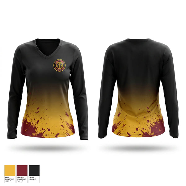 Womens Long Sleeve Vneck Shirt, Colossal Athletics, Men's Basketball, Teamtime, Team time, sublimation, custom sports apparel, team uniforms, spirit wear, spiritwear, sports uniforms, custom shirts, team store, custom team store, fundraiser sports, apparel fundraiser