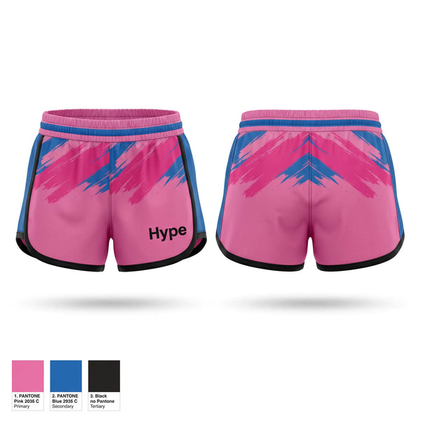 Womens Shorts, Hype, Softball, Teamtime, Team time, sublimation, custom sports apparel, team uniforms, spirit wear, spiritwear, sports uniforms, custom shirts, team store, custom team store, fundraiser sports, apparel fundraiser