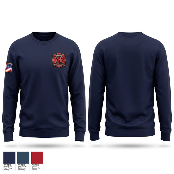 Crew Neck Sweatshirt, Southmayd Fire Dept., Fire Department, Teamtime, Team time, sublimation, custom sports apparel, team uniforms, spirit wear, spiritwear, sports uniforms, custom shirts, team store, custom team store, fundraiser sports, apparel fundraiser