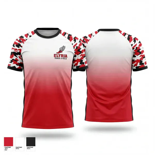 Short Sleeve Performance Shirt, Elyria High School Track & Field, Track & Field, Teamtime, Team time, sublimation, custom sports apparel, team uniforms, spirit wear, spiritwear, sports uniforms, custom shirts, team store, custom team store, fundraiser sports, apparel fundraiser