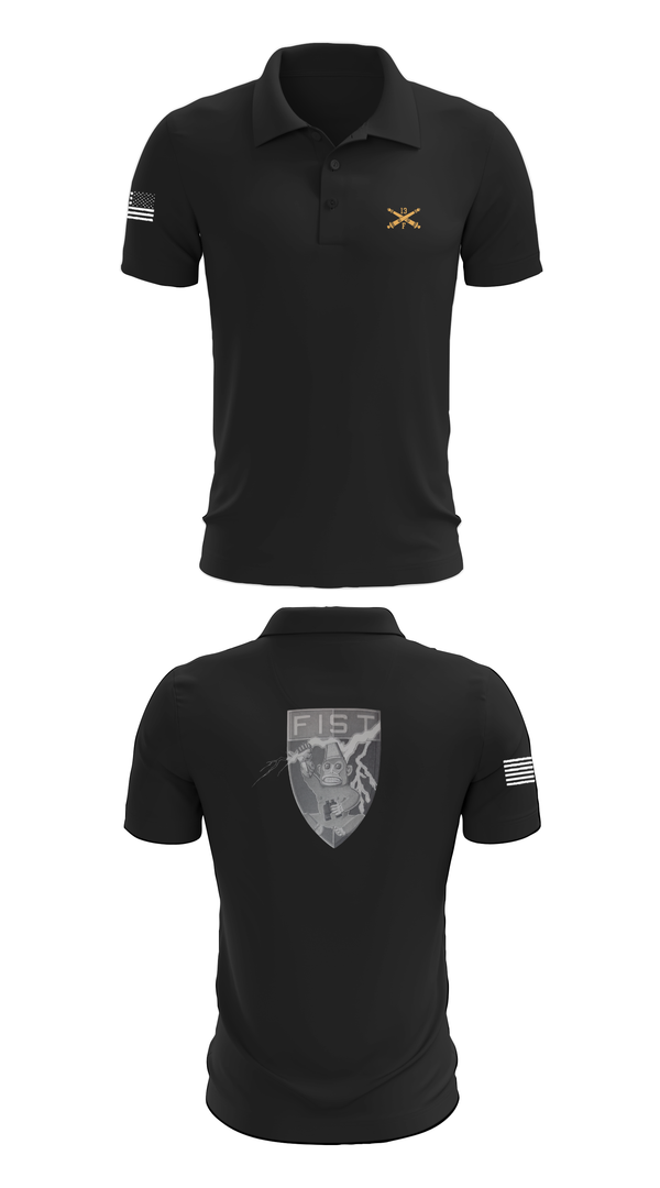 Short Sleeve Performance Polo, HHB 113th FA / FIST, , Teamtime, Team time, sublimation, custom sports apparel, team uniforms, spirit wear, spiritwear, sports uniforms, custom shirts, team store, custom team store, fundraiser sports, apparel fundraiser