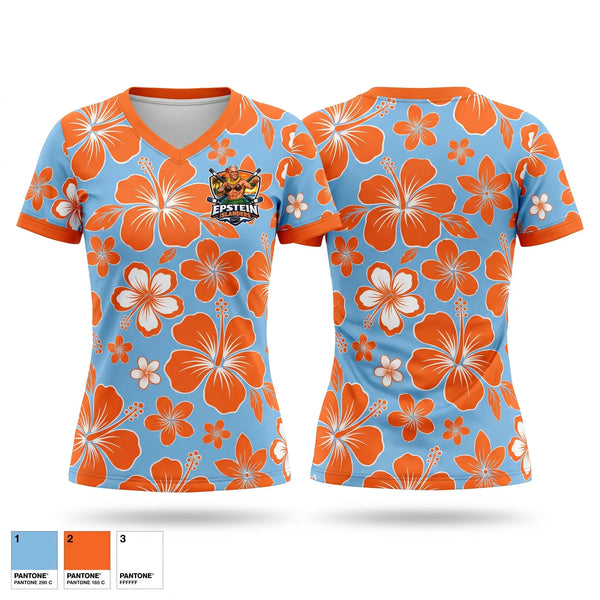 Womens Short Sleeve Vneck Shirt, Epstien islanders, Ice Hockey, Teamtime, Team time, sublimation, custom sports apparel, team uniforms, spirit wear, spiritwear, sports uniforms, custom shirts, team store, custom team store, fundraiser sports, apparel fundraiser