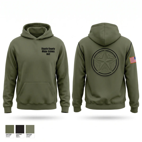 Hoodie, Shasta County Major Crimes Unit, Police, Teamtime, Team time, sublimation, custom sports apparel, team uniforms, spirit wear, spiritwear, sports uniforms, custom shirts, team store, custom team store, fundraiser sports, apparel fundraiser