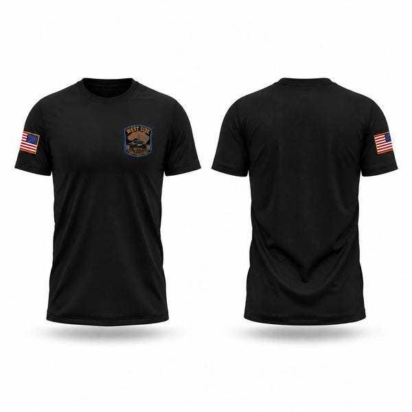 Old School Cotton Feel Shirt, Houston Police West Side, Police, Teamtime, Team time, sublimation, custom sports apparel, team uniforms, spirit wear, spiritwear, sports uniforms, custom shirts, team store, custom team store, fundraiser sports, apparel fundraiser