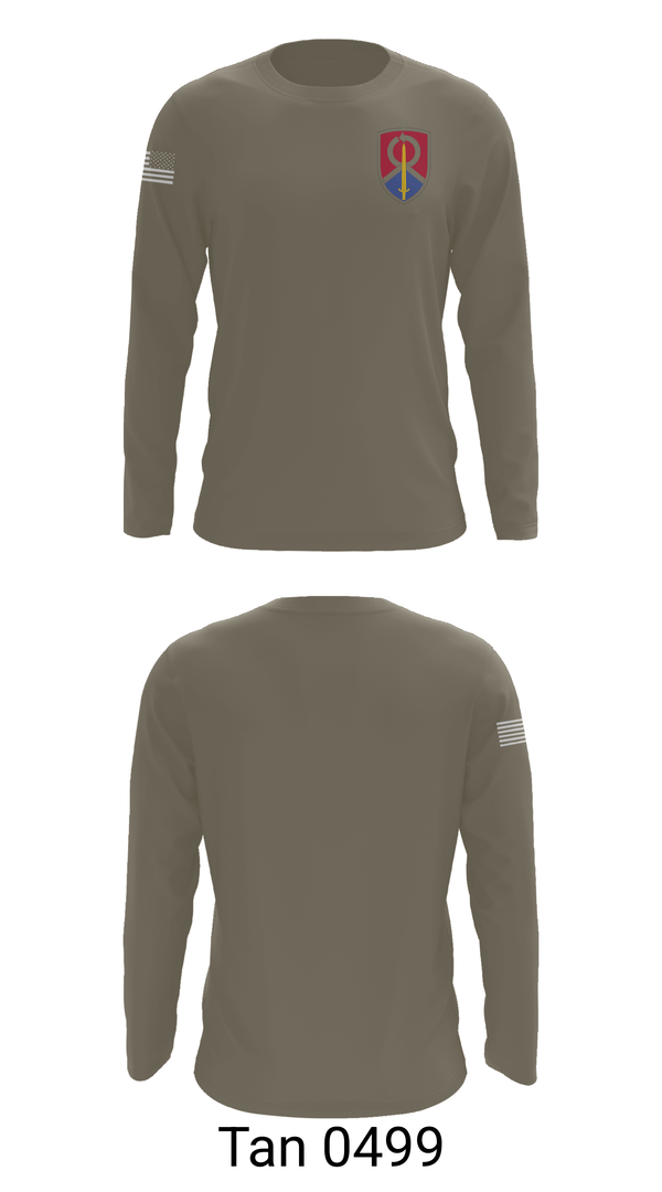 Long Sleeve Performance Shirt, 1013th QM CO, Army, Teamtime, Team time, sublimation, custom sports apparel, team uniforms, spirit wear, spiritwear, sports uniforms, custom shirts, team store, custom team store, fundraiser sports, apparel fundraiser