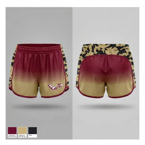 Womens Shorts, Ensor, Track & Field, Teamtime, Team time, sublimation, custom sports apparel, team uniforms, spirit wear, spiritwear, sports uniforms, custom shirts, team store, custom team store, fundraiser sports, apparel fundraiser
