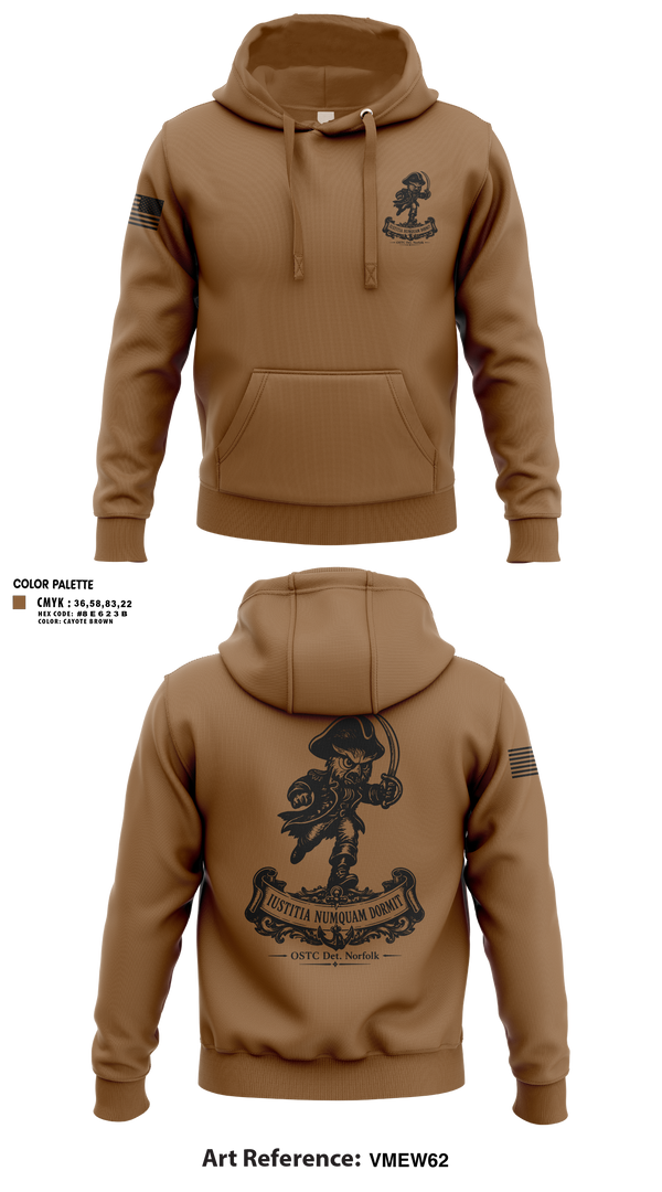 Hoodie, OSTC Det. Norfolk, Navy, Teamtime, Team time, sublimation, custom sports apparel, team uniforms, spirit wear, spiritwear, sports uniforms, custom shirts, team store, custom team store, fundraiser sports, apparel fundraiser