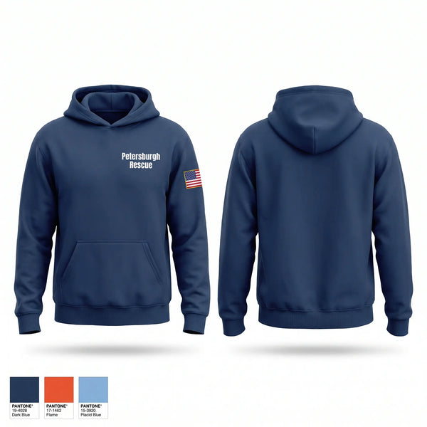 Hoodie, Petersburgh Rescue, EMS/EMT, Teamtime, Team time, sublimation, custom sports apparel, team uniforms, spirit wear, spiritwear, sports uniforms, custom shirts, team store, custom team store, fundraiser sports, apparel fundraiser