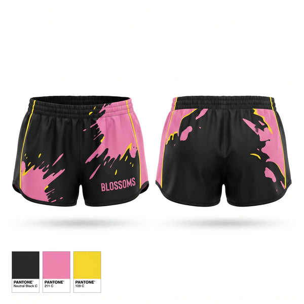 Womens Shorts, Blossoms, Women's Soccer, Teamtime, Team time, sublimation, custom sports apparel, team uniforms, spirit wear, spiritwear, sports uniforms, custom shirts, team store, custom team store, fundraiser sports, apparel fundraiser