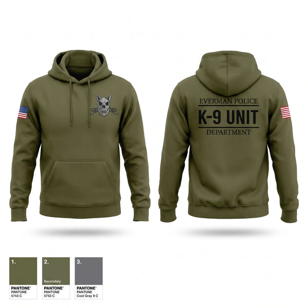 Hoodie, K9 Unit, Police, Teamtime, Team time, sublimation, custom sports apparel, team uniforms, spirit wear, spiritwear, sports uniforms, custom shirts, team store, custom team store, fundraiser sports, apparel fundraiser