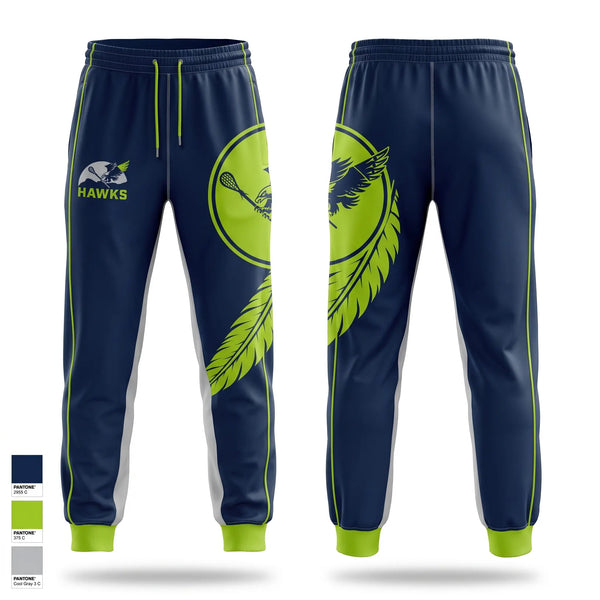 Sweatpants, Chilliwack Hawks, Men's Lacrosse, Teamtime, Team time, sublimation, custom sports apparel, team uniforms, spirit wear, spiritwear, sports uniforms, custom shirts, team store, custom team store, fundraiser sports, apparel fundraiser