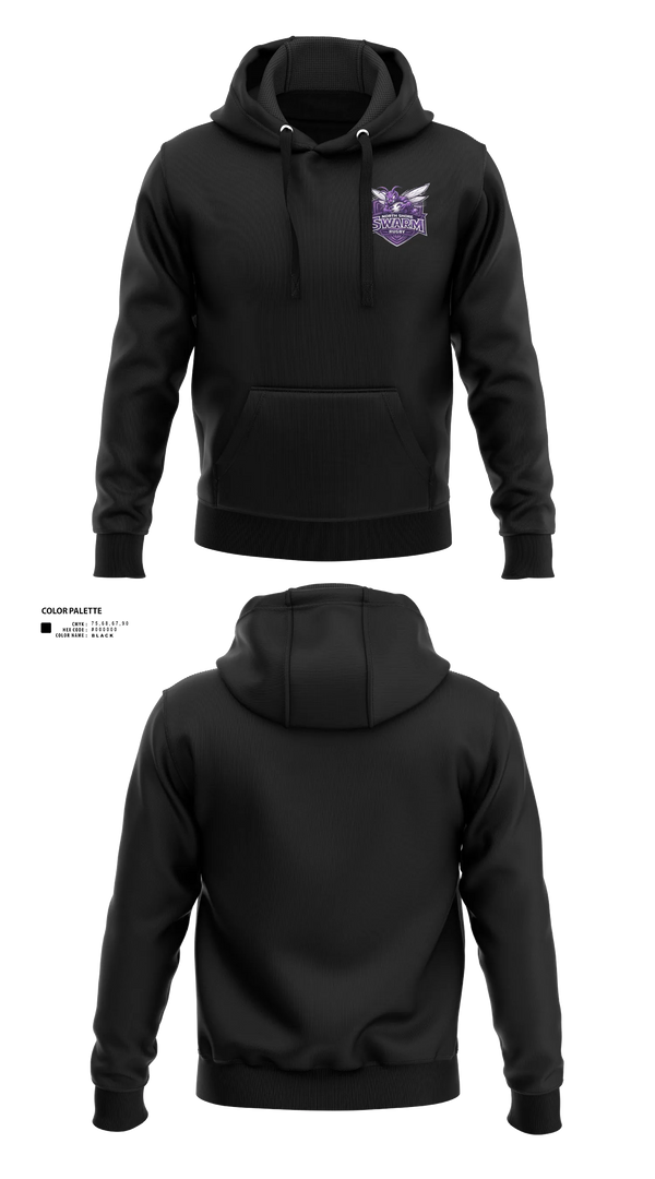 Hoodie, North Shore Swarm Rugby, Rugby, Teamtime, Team time, sublimation, custom sports apparel, team uniforms, spirit wear, spiritwear, sports uniforms, custom shirts, team store, custom team store, fundraiser sports, apparel fundraiser