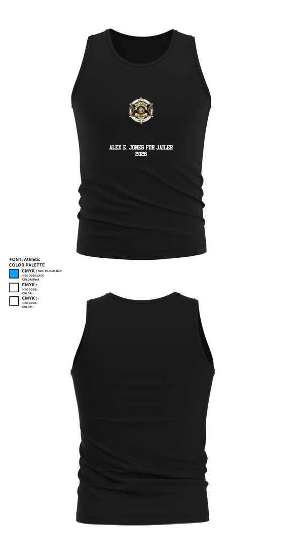 Tank Top, Alex E. Jones for Jailer 2026, , Teamtime, Team time, sublimation, custom sports apparel, team uniforms, spirit wear, spiritwear, sports uniforms, custom shirts, team store, custom team store, fundraiser sports, apparel fundraiser
