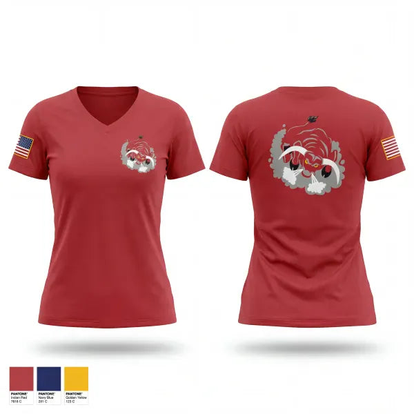 Womens Short Sleeve Vneck Shirt, 92 CES, Air Force, Teamtime, Team time, sublimation, custom sports apparel, team uniforms, spirit wear, spiritwear, sports uniforms, custom shirts, team store, custom team store, fundraiser sports, apparel fundraiser