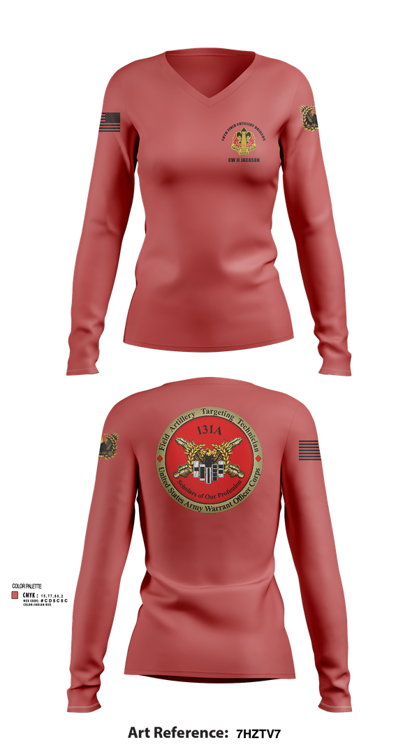 Womens Long Sleeve Vneck Shirt, 18th FAB, , Teamtime, Team time, sublimation, custom sports apparel, team uniforms, spirit wear, spiritwear, sports uniforms, custom shirts, team store, custom team store, fundraiser sports, apparel fundraiser