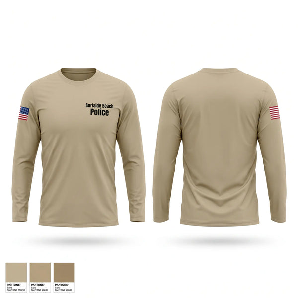 Long Sleeve Performance Shirt, Surfside Beach Police, Police, Teamtime, Team time, sublimation, custom sports apparel, team uniforms, spirit wear, spiritwear, sports uniforms, custom shirts, team store, custom team store, fundraiser sports, apparel fundraiser