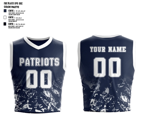 Mens Basketball Jersey, Patriots, Men's Basketball, Teamtime, Team time, sublimation, custom sports apparel, team uniforms, spirit wear, spiritwear, sports uniforms, custom shirts, team store, custom team store, fundraiser sports, apparel fundraiser