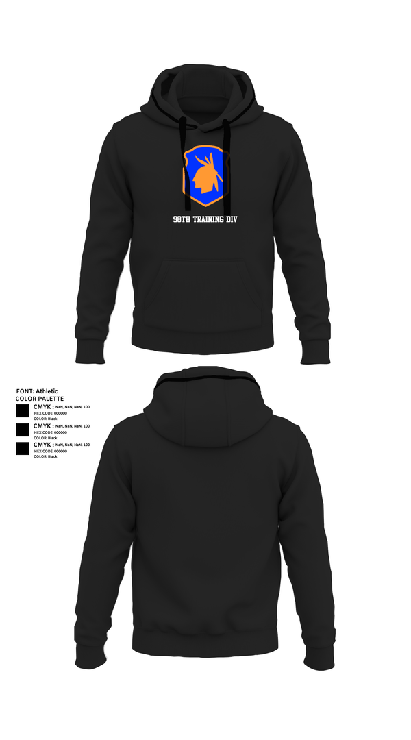 Hoodie, 98th training div, , Teamtime, Team time, sublimation, custom sports apparel, team uniforms, spirit wear, spiritwear, sports uniforms, custom shirts, team store, custom team store, fundraiser sports, apparel fundraiser