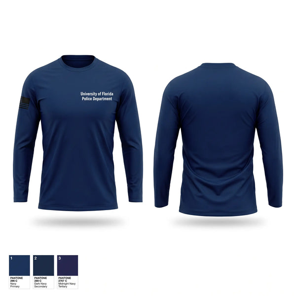 Long Sleeve Performance Shirt, University of Florida Police Department, Police, Teamtime, Team time, sublimation, custom sports apparel, team uniforms, spirit wear, spiritwear, sports uniforms, custom shirts, team store, custom team store, fundraiser sports, apparel fundraiser